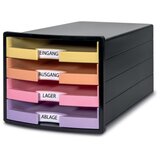 Han police sa otvorenim fiokama IMPULS, 4 fioke pastel crna ( 05PD1011BP )