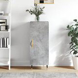 vidaXL Komoda betonsko siva 34,5x34x90 cm inženirski les | Shoptok.si