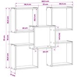  Polica na zidu Dimljeni hrast 99,5 x 17 x 91 cm | shoptok.hr