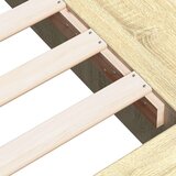  Posteljni okvir sonoma hrast 200x200 cm inženirski les | Shoptok.si