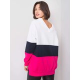 RUE PARIS Sweatshirt-RV-BL-5972.07-white-pink | Shoptok.si