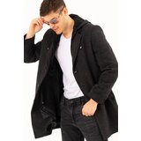 Dewberry PLT8376 MEN'S COAT-PATTERNED BLACK Cene