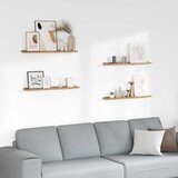  Polica na zidu 4 kom. Smeđa 80 x 9 x 3 cm Konstruirano drvo | shoptok.hr