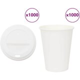 vidaXL Papirnate skodelice za kavo s pokrovčki 1000 kosov 12oz 300ml Cene