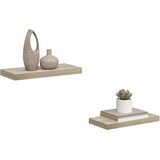  Plutajuće zidne police 2 kom boja hrasta 50 x 23 x 3,8 cm MDF | Eponuda.ba