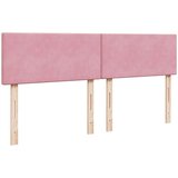  Otomanski posteljni okvir z vzmetnicami roza 200x200cm žamet, (22053595) | Shoptok.si