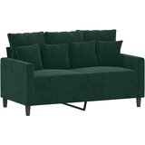  2-dijelni set sofa s jastucima tamnozeleni baršunasti | shoptok.hr
