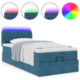 vidaXL okvir kreveta s madraca tamnoplavi 80x200cm baršunasti | shoptok.hr