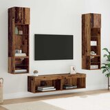 TV zidna jedinica Zidne 6 pcs Staro drvo Konstruirano drvo | Eponuda.com