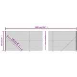  Ograda od žičane mreže s prirubnicom zelena 2 2x10 m | shoptok.hr