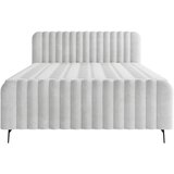 MID.YOU POSTELJA Z VZMETNICO 160 cm x 200 cm , les, tekstil, leseni material svetlo siva | Shoptok.si