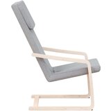  Stol za sproščanje svetlo sivo blago, (20698774) | Shoptok.si
