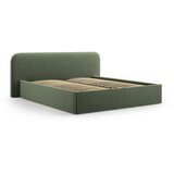 Micadoni Zeleni tapecirani bračni krevet s prostorom za odlaganje s podnicom 200x200 cm Elizabeth – | shoptok.hr