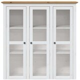 vidaXL Visoka komoda BODO bijelo-smeđa 115 5x43x200 5 cm od borovine | shoptok.hr
