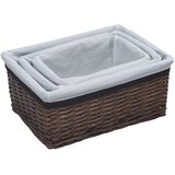  3-dijelni set uklapajućih košara od vrbe smeđi | shoptok.hr