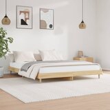 vidaXL Posteljni okvir sonoma hrast 140x200 cm inženirski les Cene