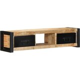 vidaXL TV ormarić 100x30x25 cm Puno grubo drvo Mango | shoptok.hr