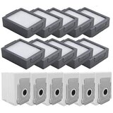 INORCO Za sesalnike serije I&e I7 I7+ I8 I3 I6+/plus E5 E6 E7, 10 paketov HEPA filtrov in 6 paketov sesalnikov, (21851895) Cene