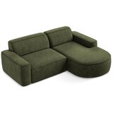 Makamii Zelena kutna garnitura od šenila (s desnim kutom/s ležaljkom) Omao – | shoptok.hr