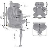 Nukido Aero Line crna autosjedalica 0-36 kg Isofix | shoptok.hr