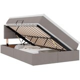  LED krevet za pohranu s madracem Sivosmeđa 120 x 200 cm Tkanina | shoptok.hr