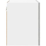 Viseći ormarić 2 pcs Beton siva i bijela 40 x 31 x 40 cm | Eponuda.com