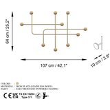 Kalune Design Kovinski stenski obešalnik v zlati barvi Dama – | Shoptok.si