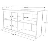 Hanah home Kuhinjski sto OR1-S, 160x60x90 cm, Hrast | Eponuda.ba