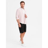 Ombre Classic men's chino shorts with rolled up leg - black | shoptok.hr