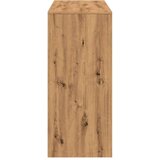 vidaXL Barska miza s policami artisian hrast 124x46x103,5 cm inž. les | Shoptok.si