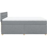  Krevet box spring s madracem svjetlosivi 140x200 cm od tkanine | shoptok.hr