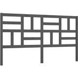 Maison Chic posteljno vzglavje - vzglavna omarica - nočna omarica sivo 206x4x104 cm trdna borovina, (21705428) Cene