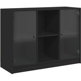 Maison Chic Komoda - Predalnik črna 102x37x75,5 cm inženirski les, (21716453) Cene
