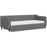  Dnevni krevet na razvlačenje tamnosivi 80 x 200 cm od tkanine | shoptok.hr