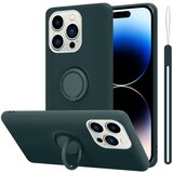 Cadorabo Ohišje, združljiv z Apple v tekoči zeleni barvi - zaščitni pokrov iz fleksibilnega silikona TPU z obročem, (20602682) Cene