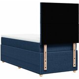 Krevet s oprugama i madracem plavi 90 x 190 cm od tkanine | shoptok.hr