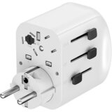 Gembird TPA-EU2A1C15-01-W univerzalni adapter za napaјanje za sve zemlje USB + Type-C punjač 20W, Beli | Eponuda.com