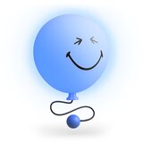 MOB lučka Bubbly Smiley modra | Shoptok.si