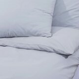  Set posteljine za poplun sivi 135 x 200 cm pamučni | shoptok.hr