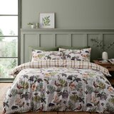 Catherine Lansfield Žametna posteljnina za zakonsko posteljo 200x200 cm Woodland Walk – | Shoptok.si