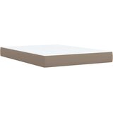  s oprugama i madrac cappuccino 140x190cm od umjetne kože | shoptok.hr