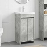  Kupaonski umivaonik s sudoperom Betonska siva 42 x 40 x 84,5 cm | shoptok.hr