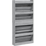 Ormarić za cipele s 4 ladice siva boja hrasta 80x21x163,5 cm | Eponuda.ba