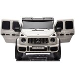  Licencirani auto na akumulator Mercedes G63 XXL 4x4 - dvosjed - bijeli | shoptok.hr