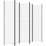 Sobna pregrada s 5 panela bijela 250 x 200 cm od tkanine | shoptok.hr