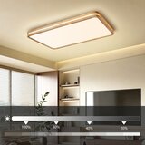 Brilagi LED prigušiva svetiljka MOLINA SQUARE LED/128W/230V hrast 90x60 cm + daljinski upravljač | Eponuda.com