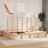  Krevetna konstrukcija Smeđa 180 x 200 cm Čvrsto borovo drvo | shoptok.hr