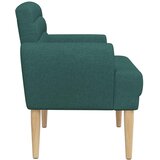  Ljubavni kauč s gumbima Tamnozelena 116 x 67 x 80 cm Tkanina | Eponuda.com