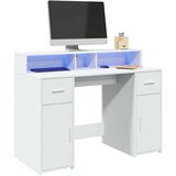 vidaXL Radni stol LED bijeli 120 x 55 x 91 cm od konstruiranog drva | shoptok.hr