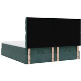  Okvir kreveta s madracima tamnozeleni 160x200cm baršunasti | shoptok.hr